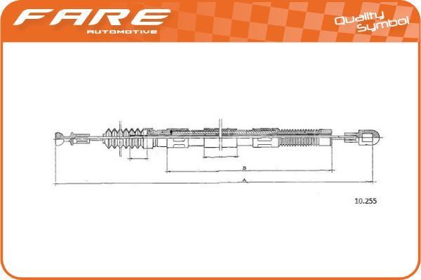 Fare 24707 Cable Pull, clutch control 24707: Buy near me in Poland at 2407.PL - Good price!
