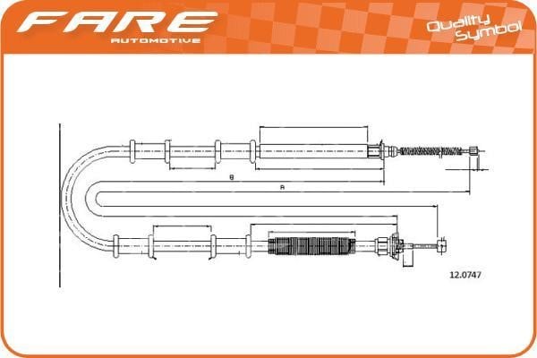 Fare 18133 Cable Pull, parking brake 18133: Buy near me at 2407.PL in Poland at an Affordable price!