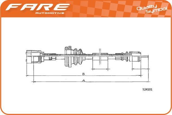 Fare 27695 Tacho Shaft 27695: Buy near me in Poland at 2407.PL - Good price!