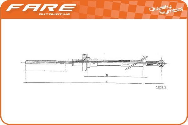 Fare 24485 Cable Pull, clutch control 24485: Buy near me in Poland at 2407.PL - Good price!