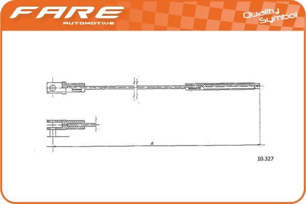 Fare 24893 Cable Pull, clutch control 24893: Buy near me in Poland at 2407.PL - Good price!