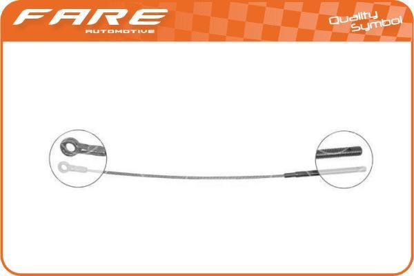 Fare 18372 Трос стояночного тормоза 18372: Отличная цена - Купить в Польше на 2407.PL!