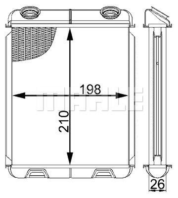 Wilmink Group WG2180089 Радіатор опалювача салону WG2180089: Приваблива ціна - Купити у Польщі на 2407.PL!