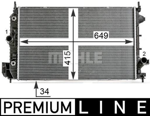 Wilmink Group WG2184118 Radiator, engine cooling WG2184118: Buy near me in Poland at 2407.PL - Good price!