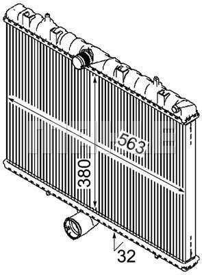 Chłodnica, układ chłodzenia silnika Wilmink Group WG2184103