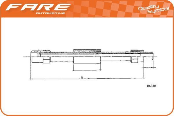 Fare 24909 Cable Pull, clutch control 24909: Buy near me in Poland at 2407.PL - Good price!
