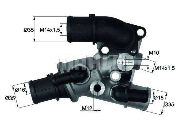 Wilmink Group WG1217563 Thermostat, coolant WG1217563: Buy near me in Poland at 2407.PL - Good price!