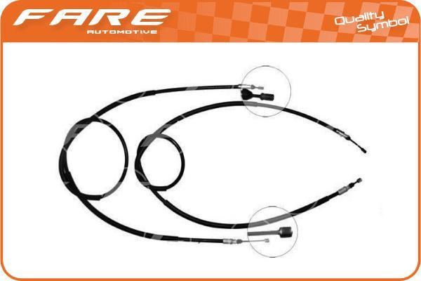 Fare 18893 Cable Pull, parking brake 18893: Buy near me in Poland at 2407.PL - Good price!