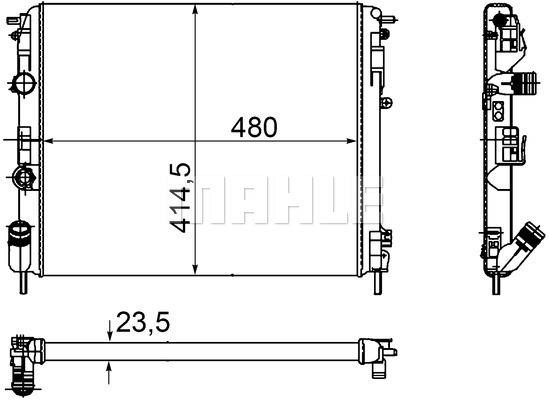 Wilmink Group WG2182381 Radiator, engine cooling WG2182381: Buy near me in Poland at 2407.PL - Good price!