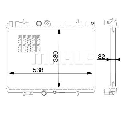 Wilmink Group WG2182783 Radiator, engine cooling WG2182783: Buy near me in Poland at 2407.PL - Good price!