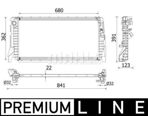 Wilmink Group WG2183231 Радиатор охлаждения двигателя WG2183231: Отличная цена - Купить в Польше на 2407.PL!