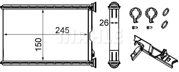 Wilmink Group WG2180117 Wärmetauscher, innenraumheizung WG2180117: Kaufen Sie zu einem guten Preis in Polen bei 2407.PL!