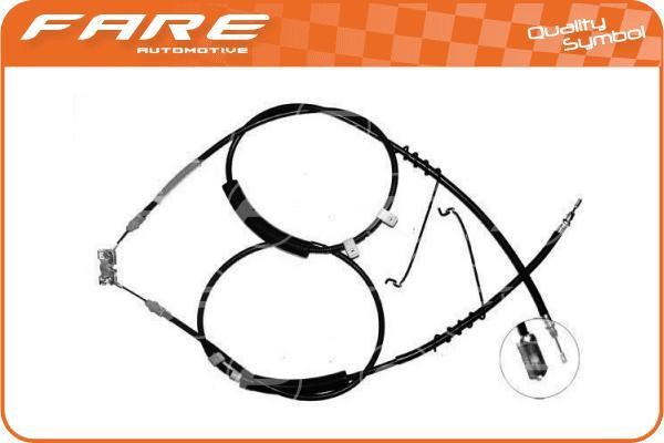 Fare 17587 Cable Pull, parking brake 17587: Buy near me in Poland at 2407.PL - Good price!