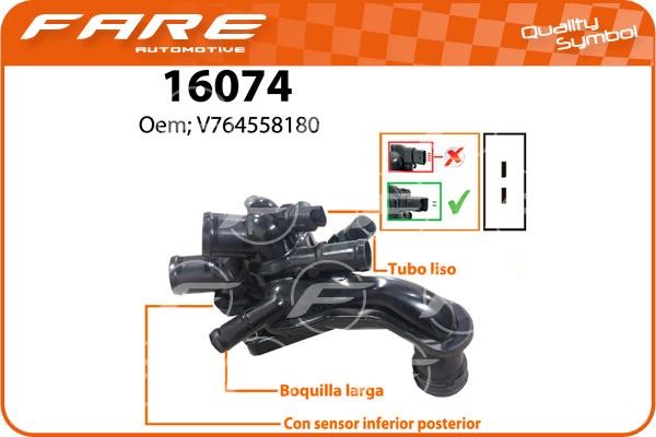 Fare 16074 Thermostat, coolant 16074: Buy near me at 2407.PL in Poland at an Affordable price!