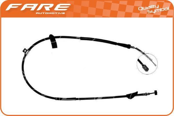Fare 18647 Cable Pull, parking brake 18647: Buy near me in Poland at 2407.PL - Good price!