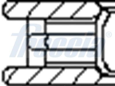 Кольца поршневые, комплект Wilmink Group WG1946036