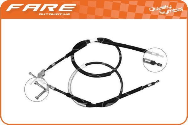 Fare 17618 Cable Pull, parking brake 17618: Buy near me in Poland at 2407.PL - Good price!
