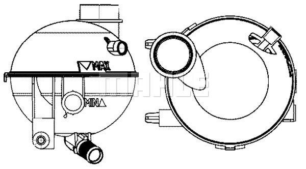 Wilmink Group WG2184302 Expansion Tank, coolant WG2184302: Buy near me at 2407.PL in Poland at an Affordable price!
