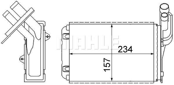 Wilmink Group WG2180223 Радіатор опалювача салону WG2180223: Приваблива ціна - Купити у Польщі на 2407.PL!