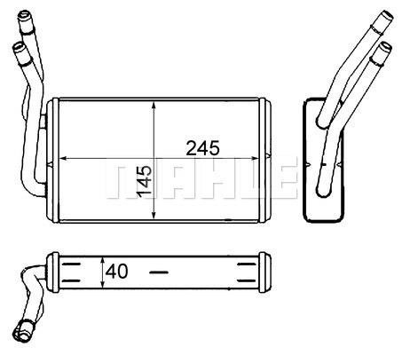 Wilmink Group WG2180108 Heat exchanger, interior heating WG2180108: Buy near me in Poland at 2407.PL - Good price!