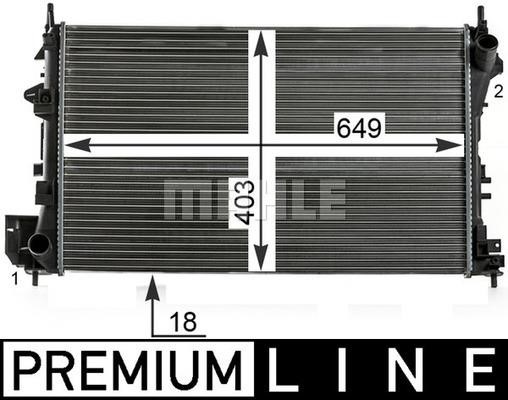 Wilmink Group WG2183566 Radiator, engine cooling WG2183566: Buy near me at 2407.PL in Poland at an Affordable price!