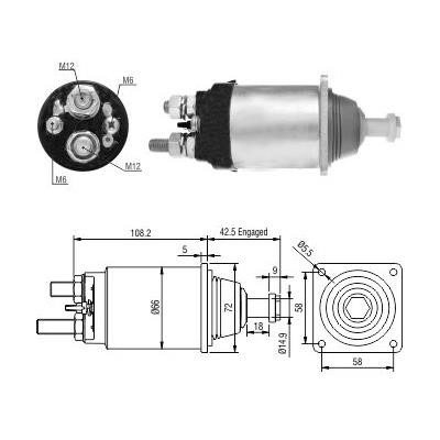 Wilmink Group WG1821416 Solenoid Switch, starter WG1821416: Buy near me in Poland at 2407.PL - Good price!
