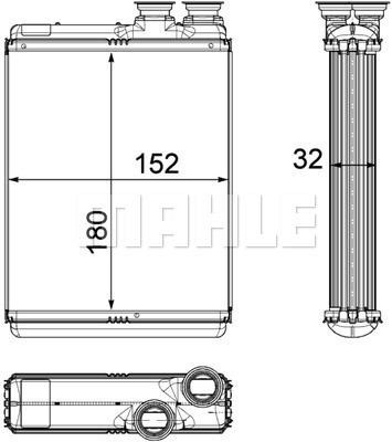 Wilmink Group WG2180068 Радіатор опалювача салону WG2180068: Приваблива ціна - Купити у Польщі на 2407.PL!