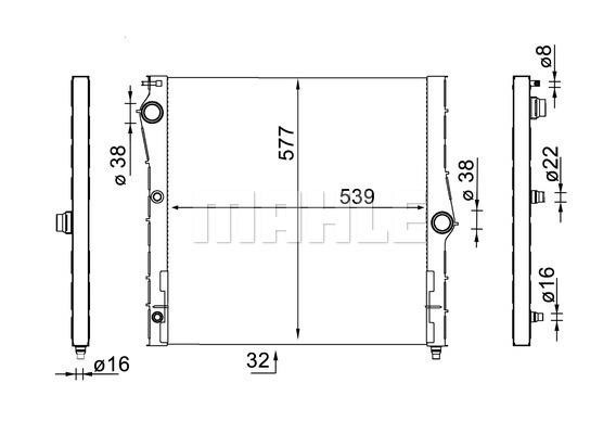 Wilmink Group WG2182937 Radiator, engine cooling WG2182937: Buy near me in Poland at 2407.PL - Good price!