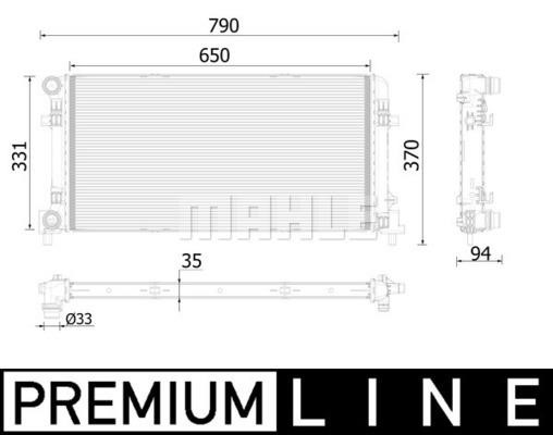 Wilmink Group WG2183184 Radiator, engine cooling WG2183184: Buy near me in Poland at 2407.PL - Good price!