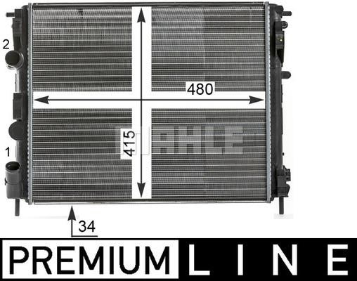 Wilmink Group WG2183500 Radiator, engine cooling WG2183500: Buy near me in Poland at 2407.PL - Good price!