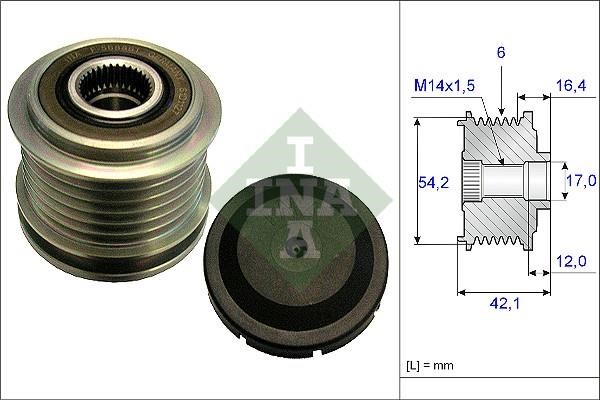 Wilmink Group WG1253755 Freewheel clutch, alternator WG1253755: Buy near me at 2407.PL in Poland at an Affordable price!