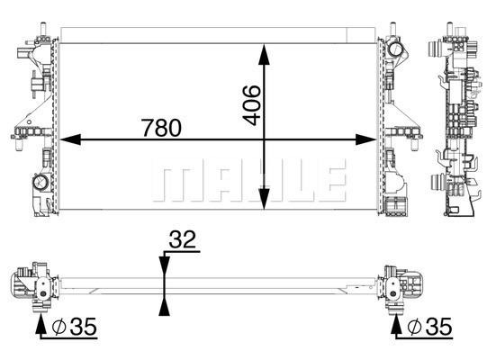 Wilmink Group WG2184014 Радіатор охолодження двигуна WG2184014: Приваблива ціна - Купити у Польщі на 2407.PL!