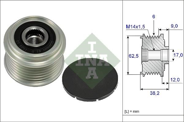 Wilmink Group WG1253789 Freewheel clutch, alternator WG1253789: Buy near me in Poland at 2407.PL - Good price!