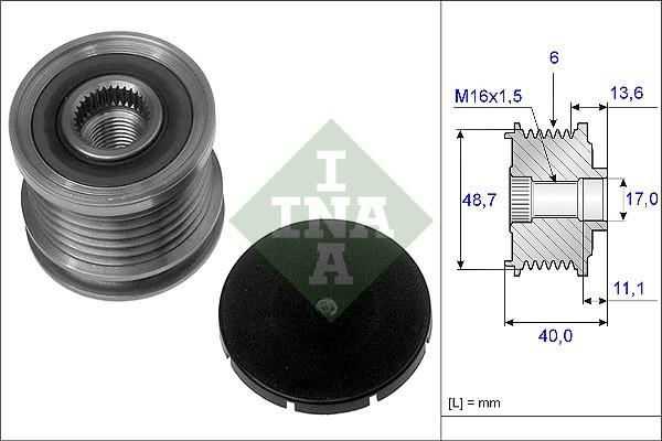 Wilmink Group WG1253661 Freewheel clutch, alternator WG1253661: Buy near me in Poland at 2407.PL - Good price!