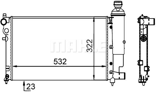 Wilmink Group WG2184128 Радиатор охлаждения двигателя WG2184128: Отличная цена - Купить в Польше на 2407.PL!