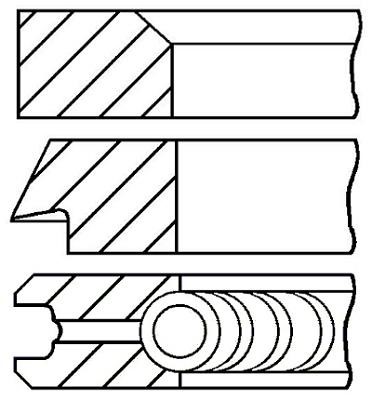 Wilmink Group WG1096405 Кільця поршневі, комплект WG1096405: Приваблива ціна - Купити у Польщі на 2407.PL!