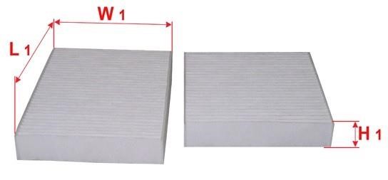 Sakura CAC-21080-S Activated Carbon Cabin Filter CAC21080S: Buy near me in Poland at 2407.PL - Good price!