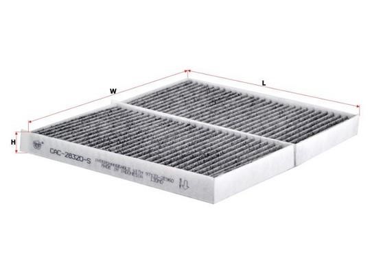 Sakura CAC-28320-S Activated Carbon Cabin Filter CAC28320S: Buy near me in Poland at 2407.PL - Good price!