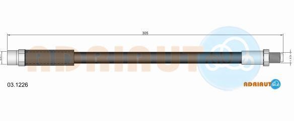 Adriauto 03.1226 Тормозной шланг 031226: Отличная цена - Купить в Польше на 2407.PL!