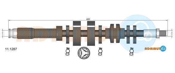Adriauto 11.1287 Przewód hamulcowy elastyczny 111287: Dobra cena w Polsce na 2407.PL - Kup Teraz!