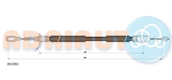 Adriauto 09.0262 Cable Pull, parking brake 090262: Buy near me in Poland at 2407.PL - Good price!