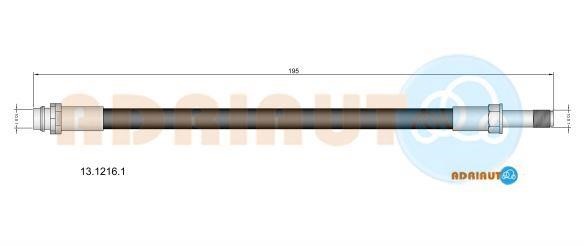 Adriauto 13.1216.1 Тормозной шланг 1312161: Отличная цена - Купить в Польше на 2407.PL!