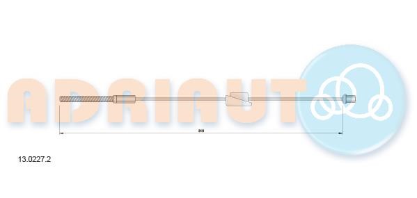 Adriauto 13.0227.2 Трос стояночного тормоза 1302272: Отличная цена - Купить в Польше на 2407.PL!