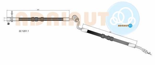 Adriauto 22.1201.1 Тормозной шланг 2212011: Отличная цена - Купить в Польше на 2407.PL!