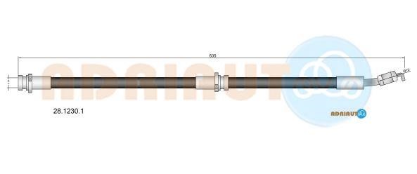 Adriauto 2812301 Гальмівний шланг 2812301: Приваблива ціна - Купити у Польщі на 2407.PL!