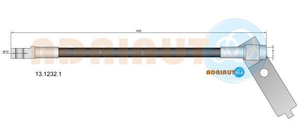 Adriauto 1312321 Тормозной шланг 1312321: Отличная цена - Купить в Польше на 2407.PL!