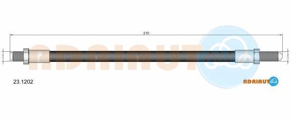 Adriauto 23.1202 Brake Hose 231202: Buy near me in Poland at 2407.PL - Good price!