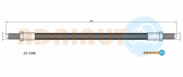 Adriauto 23.1246 Brake Hose 231246: Buy near me at 2407.PL in Poland at an Affordable price!