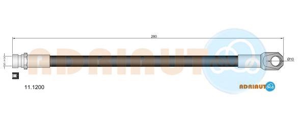 Adriauto 11.1200 Тормозной шланг 111200: Отличная цена - Купить в Польше на 2407.PL!