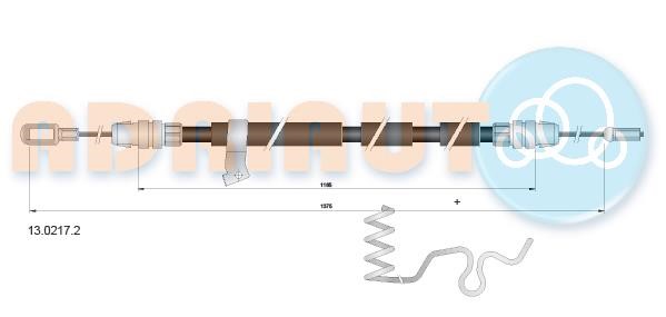 Adriauto 13.0217.2 Cable Pull, parking brake 1302172: Buy near me in Poland at 2407.PL - Good price!